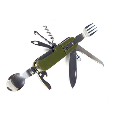 Multifunction Stainless Steel Knife With LED Light